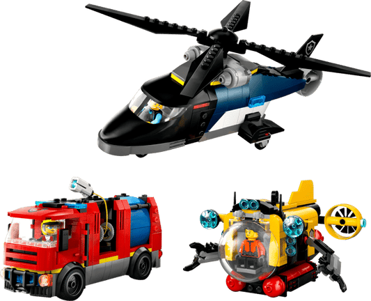 60462 Helicopter, Fire Truck & Submarine Remix
